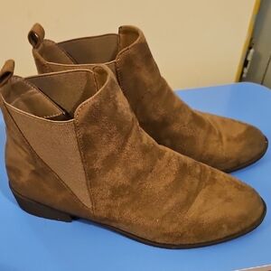 Brown Suede Ankle Boots